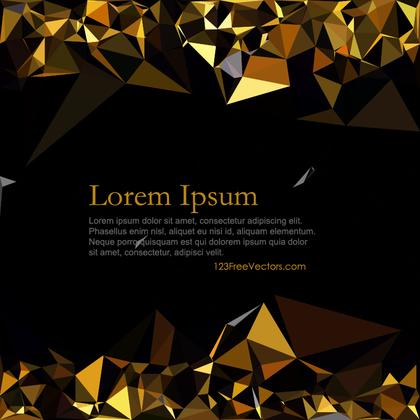 Free Cool Gold Low Poly Background Vector Image