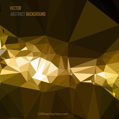 Free Cool Gold Polygonal Background Vector Illustration