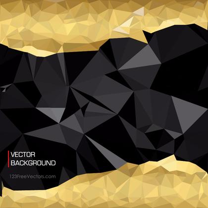Free Cool Gold Polygonal Triangular Background Illustration