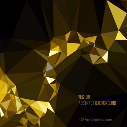 Free Cool Gold Low Poly Background Vector Illustration