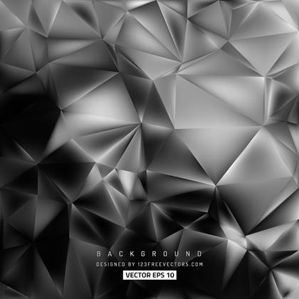 Free Cool Grey Low Poly Background Template Vector