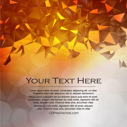 Free Orange and White Geometric Polygon Background Vector Graphic