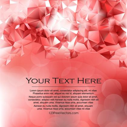 Free Abstract Red and White Polygonal Background Graphic