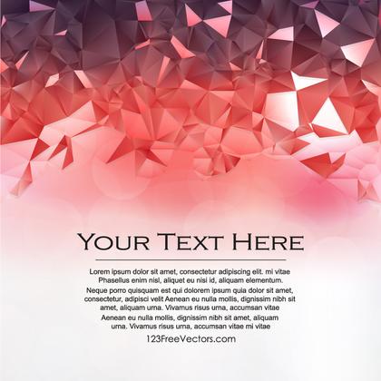 Free Abstract Red and White Polygon Triangle Background Design
