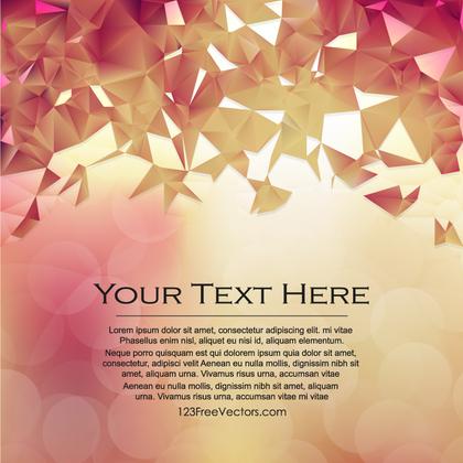 Free Pink and Beige Low Poly Background Vector Art