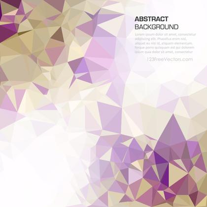 Free Purple and Gold Polygonal Background Template Design