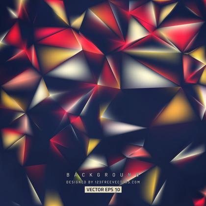 Free Black Red and Orange Geometric Polygon Background Illustrator