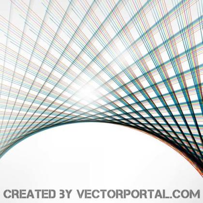 Vector Colorful Lines Graphic Background