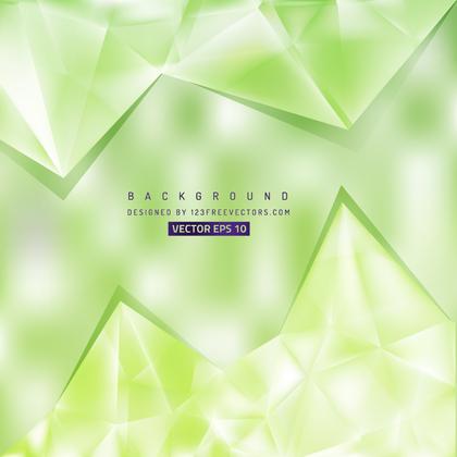 Free Green and White Triangle Background Vector Graphic