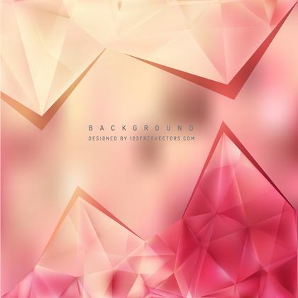 Free Pink and Beige Triangle Background Pattern Vector Graphic
