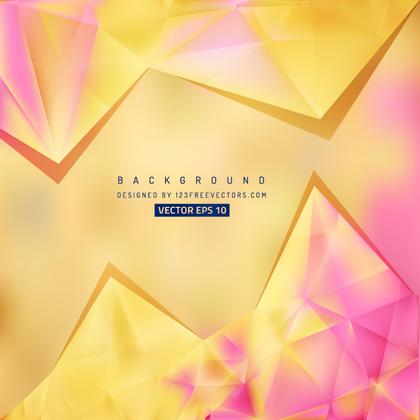 Free Pink and Yellow Triangle Background Pattern Illustrator
