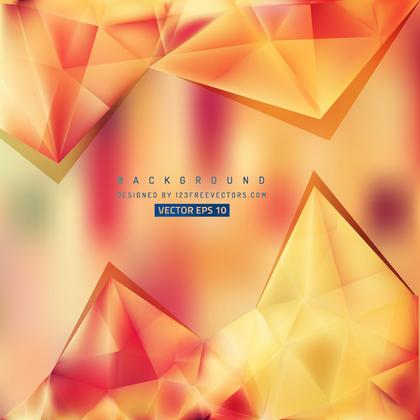 Free Red and Orange Triangle Background Pattern Vector Image
