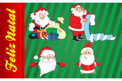Christmas Design: Santa Claus Vector Images
