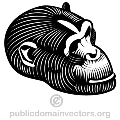 Gorilla Vector Clip Art Image