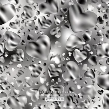 Free Grey Heart Wallpaper Background Image