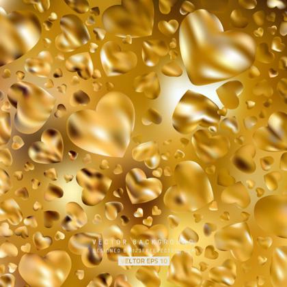 Free Orange Heart Background Vector
