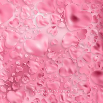 Free Pink Heart Wallpaper Background Image