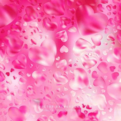 Free Pink Heart Background Vector