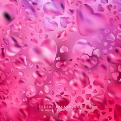 Free Pink Heart Wallpaper Background Image