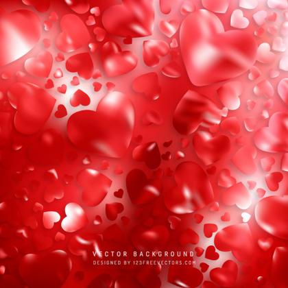 Free Red Heart Wallpaper Background Image
