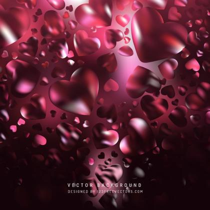 Free Cool Pink Heart Background Vector