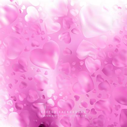 Free Pink and White Heart Background Vector