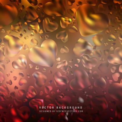 Free Black Red and Orange Heart Wallpaper Background Image