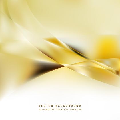 Free White and Gold Wave Background Template Image