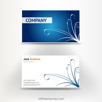 Free Visiting Card Template Vector
