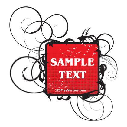 Free Swirl Banner Vector