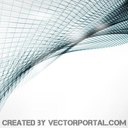 Abstract Curved Lines Vector Background Design