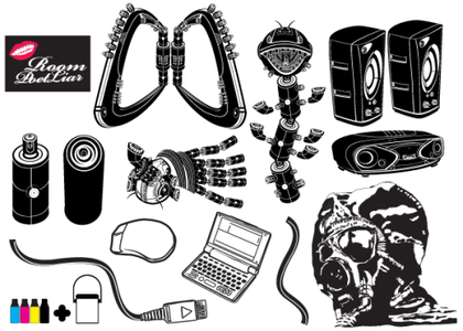Free Black White Vector Pack