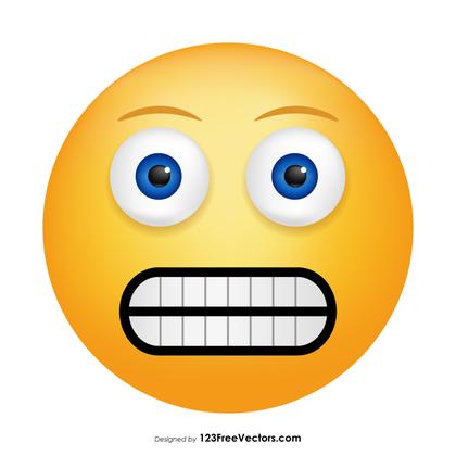 Grimacing Face Emoji Graphics