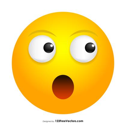 Face with Open Mouth Emoji Clipart