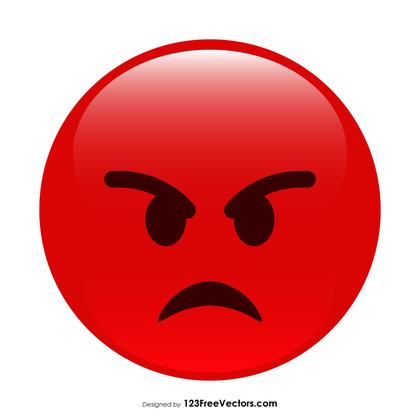 Red Angry Emoticon
