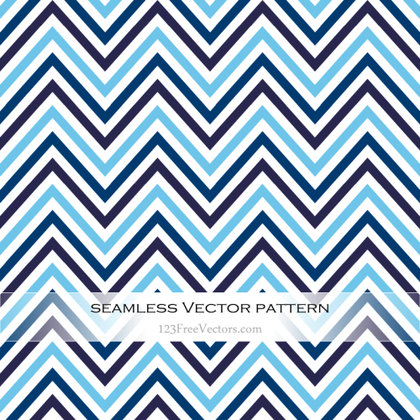 Free Vector Blue Zigzag Seamless Pattern