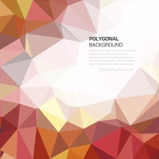 Orange Polygonal Pattern Background Template