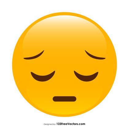 Pensive Face Emoji Clipart