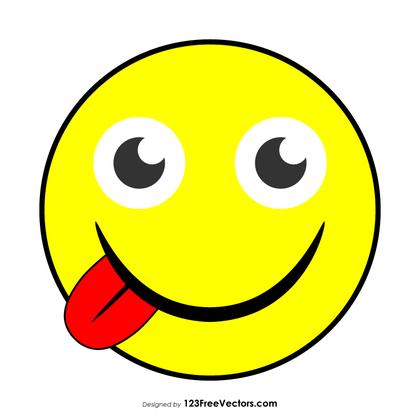 Face Savoring Food Emoji Vector Free