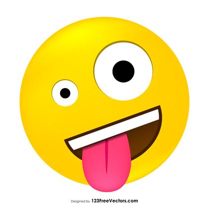 Crazy Emoticon Vector Download