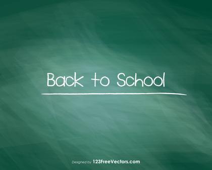 Back to School Chalkboard