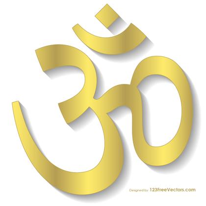 Gold Ohm Symbol Design