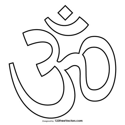 Printable Aum Symbol