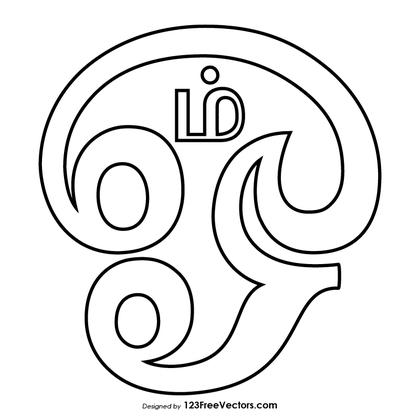 Tamil Om Outline