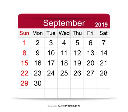 September 2019 Calendar