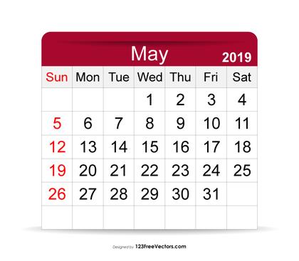 May 2019 Calendar