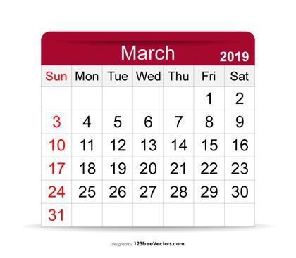 March 2019 Calendar