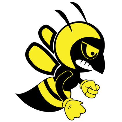 Fighting Bee Vector Art