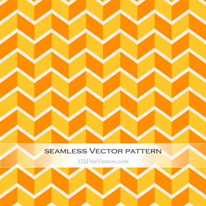 Orange and Yellow Zig Zag Seamless Pattern