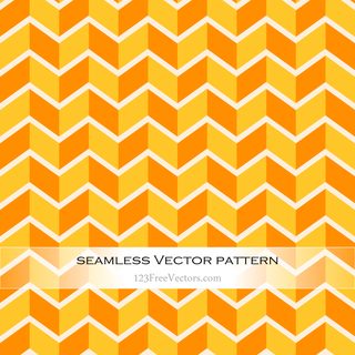 Orange and Yellow Zig Zag Seamless Pattern
